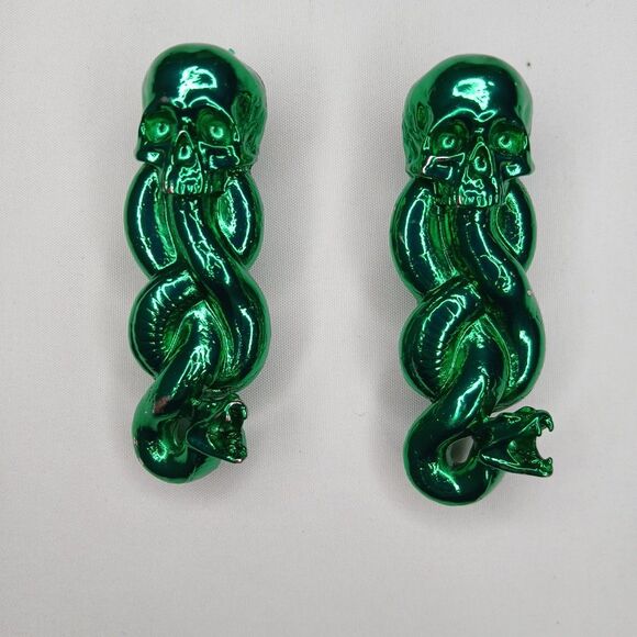 Crocs Harry Potter Dark Mark Green Snake Metal Jibbitz Shoe Charm 3" Death Eater - Picture 1 of 5